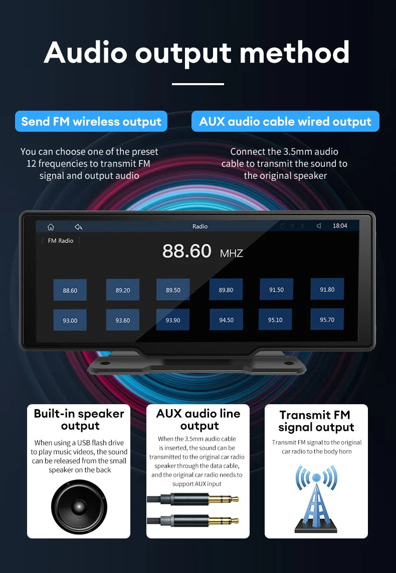 10.26 inch Apple/Android CarPlay Screen (Plug-In) 📱🚗