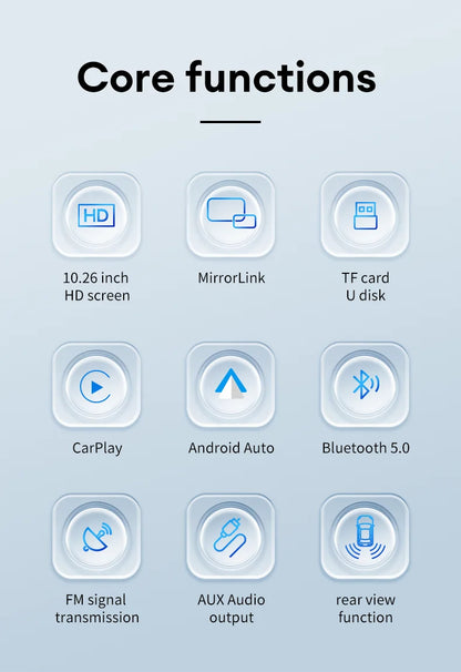 10.26 inch Apple/Android CarPlay Screen (Plug-In) 📱🚗