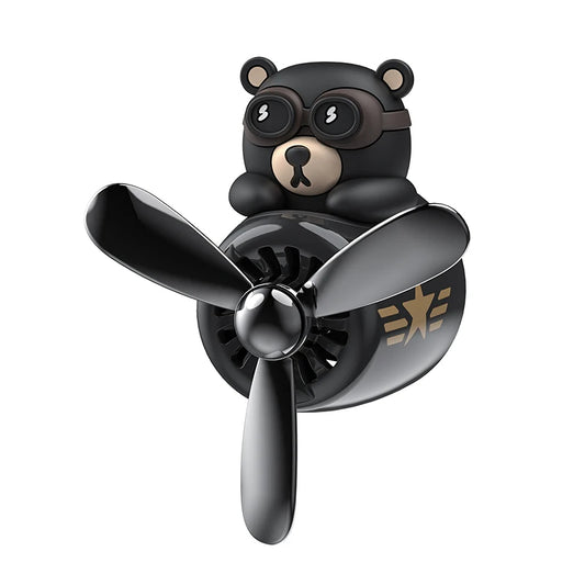 Bear Pilot Rotating Propeller Car Vent Air Freshener